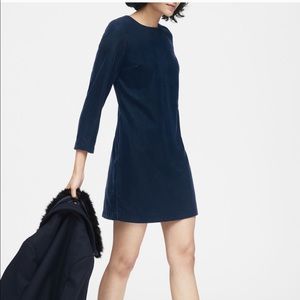 Banana Republic Blue Velvet Dress